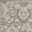 Tapis floral gris et ivoire Aldric-1713584692