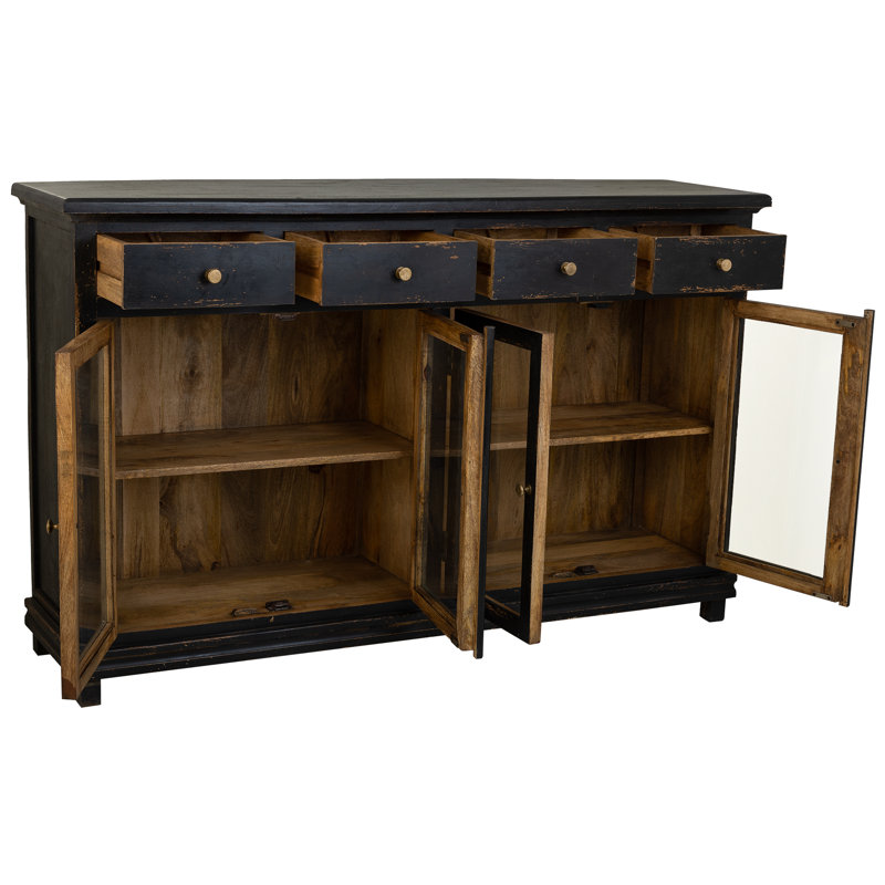 Paulo 160cm Sideboard, Black