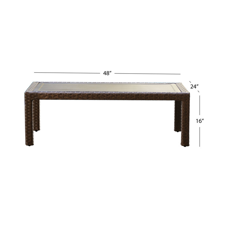 Chilmark Barling Wicker Coffee Table