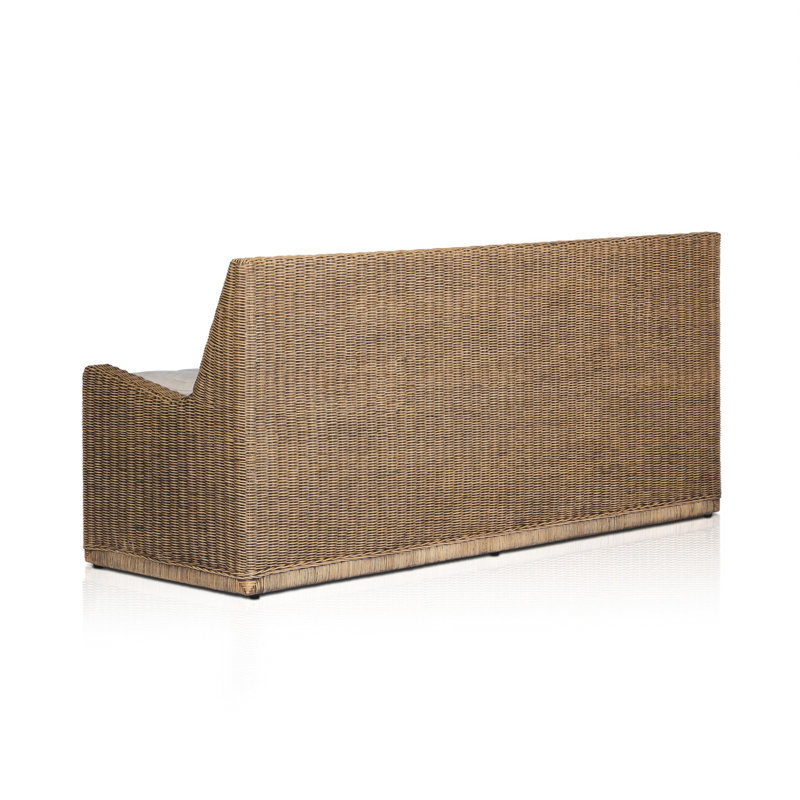 Senna Woven Dining Bench, 33" H x 72" W x 26.25" D