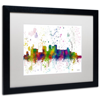« birmingham alabama horizon », reproduction d’impression encadrée sur toile encadrée
