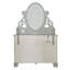 Miroir Flora 47 po x 38 po avec bijoux, finition grise-1471809661