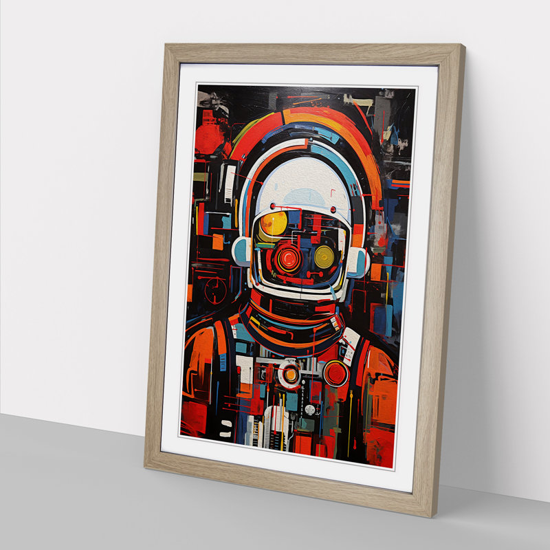 Single Picture Frame Print on Wood, 46cm H x 34cm W, Oak Framed