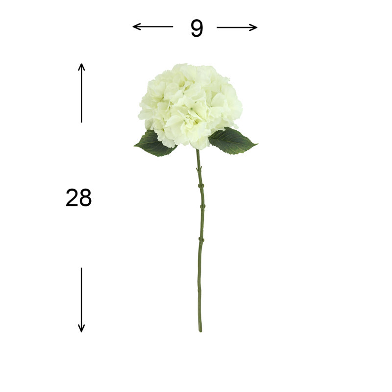 Hydrangea Floral Stem (Set of 3), Cream
