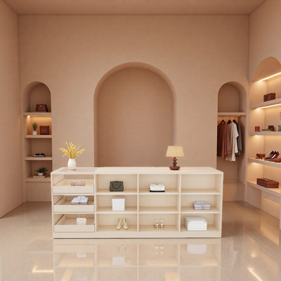 Clothing store double-sided display cabinet