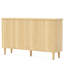 Buffet 59,74 "moderne en noyer avec rangement-2086304334