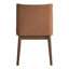 Chaise d'appoint rembourrée blanche et brune Hakon