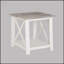 Ensemble élégant de tables basses et de tables de bout en bois 3 pièces, finition brun blanc, parfait pour les salons modernes