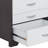 Nehemiah Rectangular Wooden Nightstand with 3 Drawers