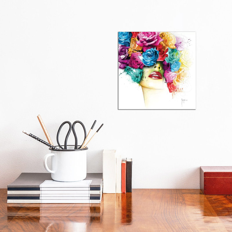 La Vie En Roses by Patrice Murciano - Wrapped Canvas Painting, 30.48 cm H x 30.48 cm W