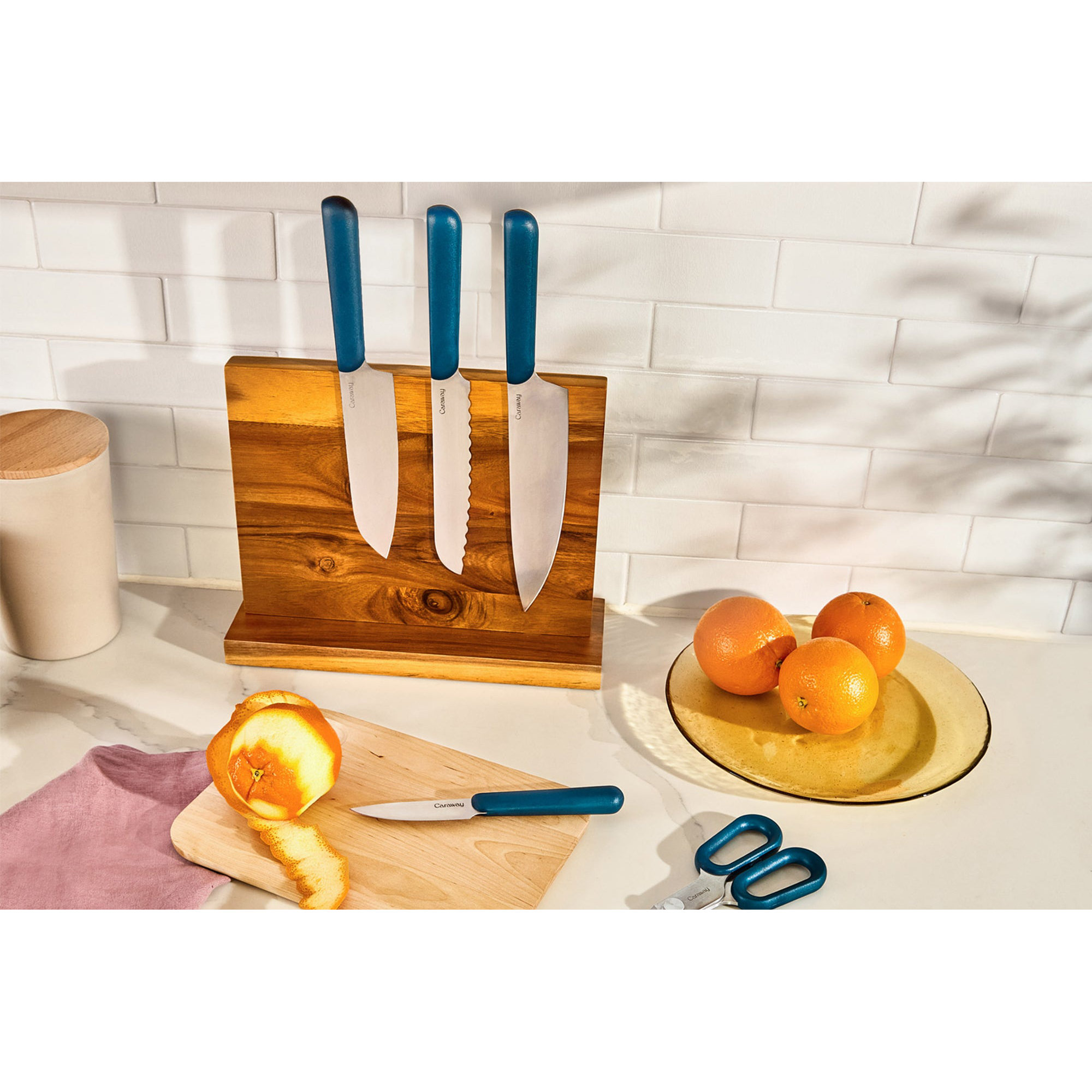 Caraway 5Pc Knife Set, Navy