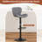 Adjustable Bar Stool With Footrest, 360° Swivel Metal Counter Stool,Set Of 2-1090610836