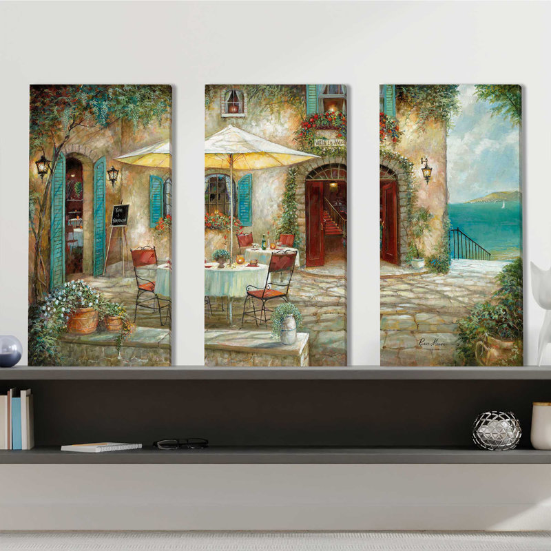 "Casa D'amore", ensemble de 3 impressions sur toile