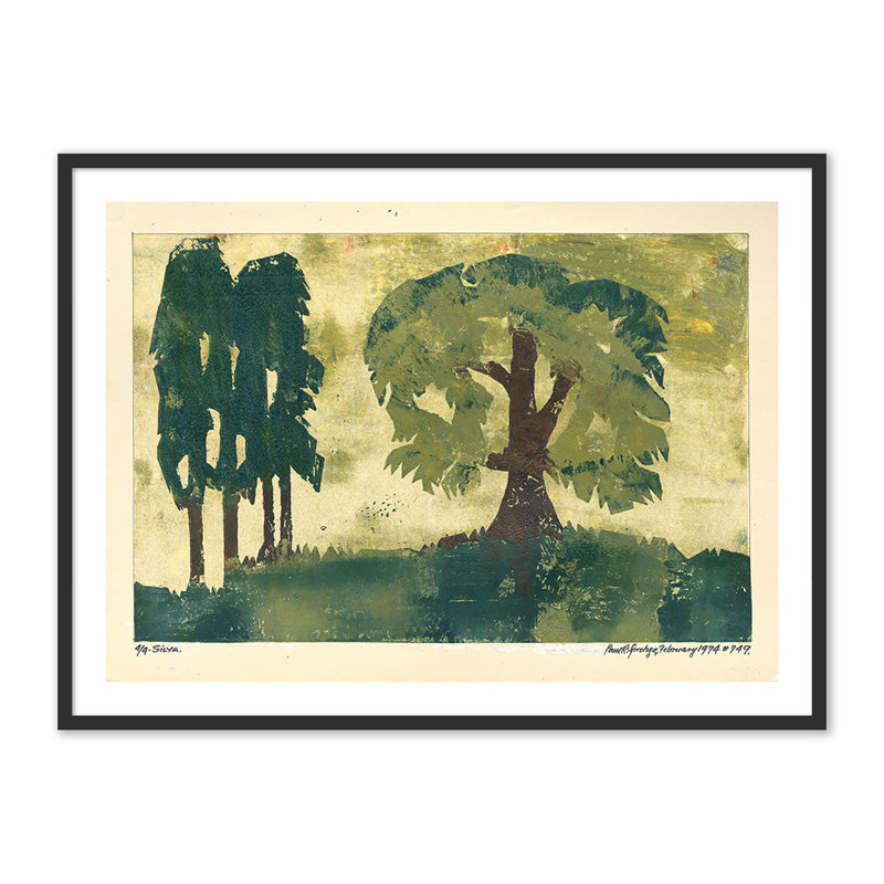 Silva Print, 36" H x 48" W x 2.5" D, Black
