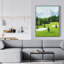 Parcours de golf avec vue sur les montagnes - Toile de bureau de paysages