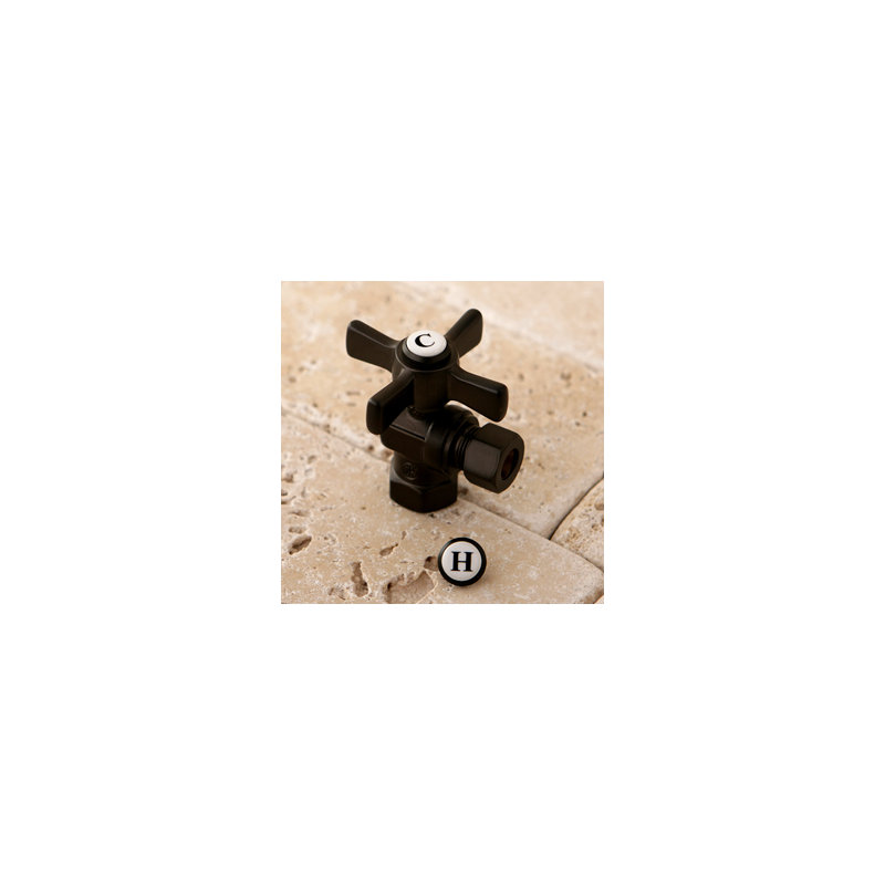 Millennium 0.38" FIP x 0.38" OD Compression Angle Valve, Oil Rubbed Bronze