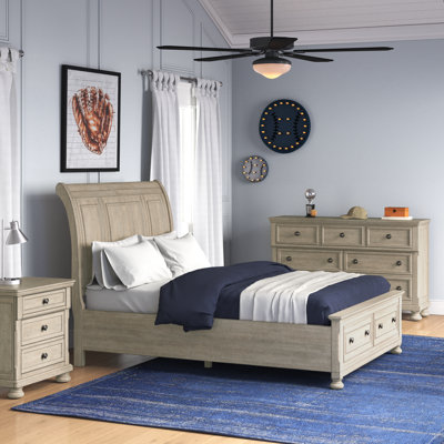 Alek Solid Wood Piece Bedroom Set