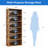 Tall Bookcase - Set Of 2, Storage And Display Bookshelves For Home Office And Living Room-114423997-114423996