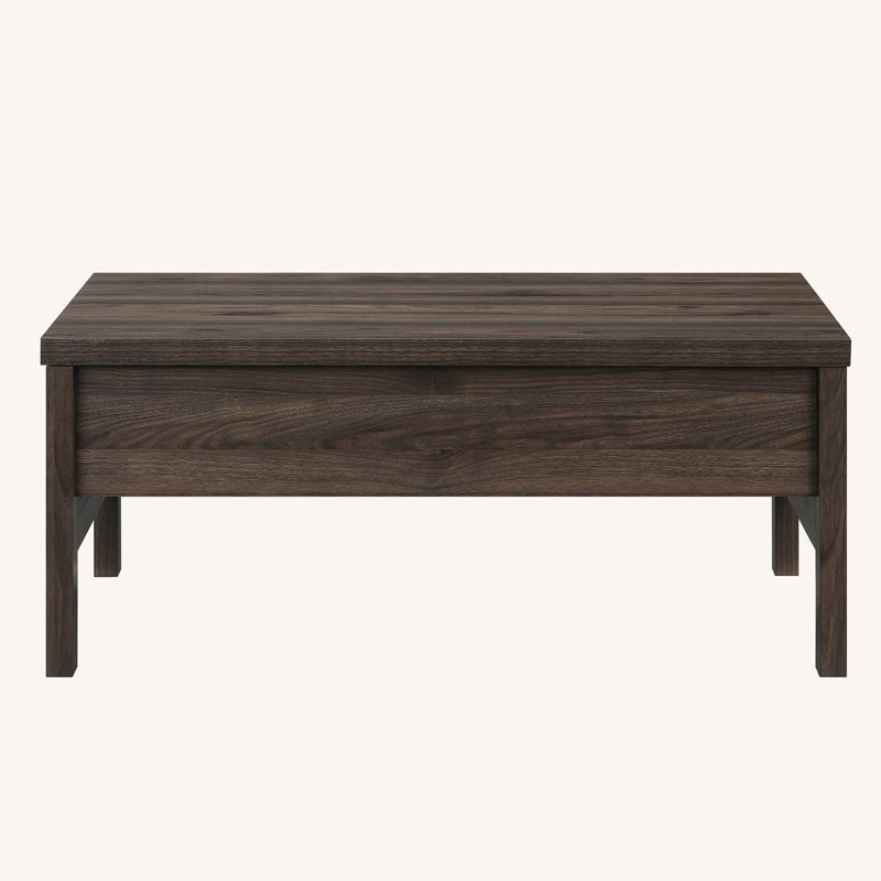 Table basse rectangulaire en noyer