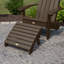 Chaise Adirondack en plastique avec repose-pieds Hinz-27117475