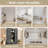 85.2''H 3-In-1 Hall Tree With Bench And Drawer, Modern Entryway Bench With 3 Hooks And Adjustable Shelves, Farmhouse Mudroom Entryway Coat Rack With Multiple Storage Space For Hallway, Entryway, Living Room, Black-114295590