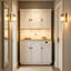 Engineered Wood 6 - Door Rectangle Accent Cabinet