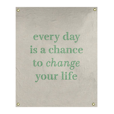 Tapisserie en polyester changer votre citation vie