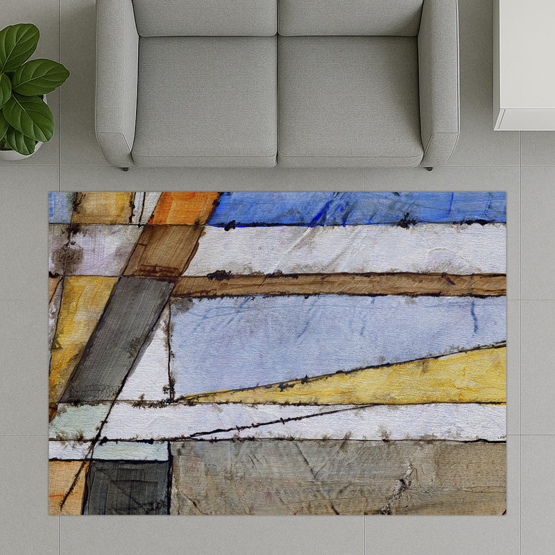 Geometric Area Rug, Rectangle 140 x 200 cm