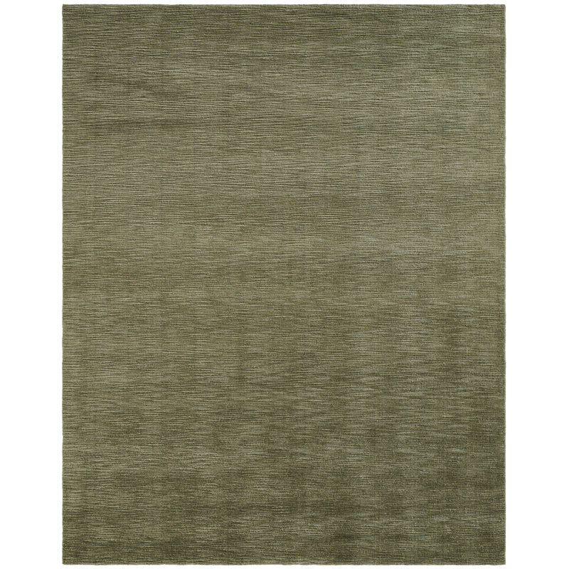 Tapis tissé à la main Serenity Moss Grove, Green, Rectangle 7'6" x 9'6"