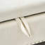 Banc de rangement en velours doux avec boutons en cristal et 1 coussin-247126427