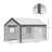 12' X 7' X 7' Greenhouse, Walk-In Outdoor Tunnel Green House With PE Cover, Steel Frame, 2 Roll-Up Zipper Doors & 4 Windows For Flowers, Vegetables, Tropical Plants, White/Dark Gray-123051950-123051952