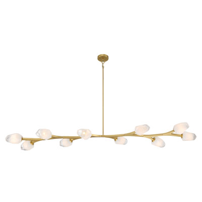 10-Lights  Adjustable Modern Linear Branch Chandelier