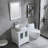 Ekkehardt 24.8'' Single Bathroom Vanity with Engineered Stone Top-566035597