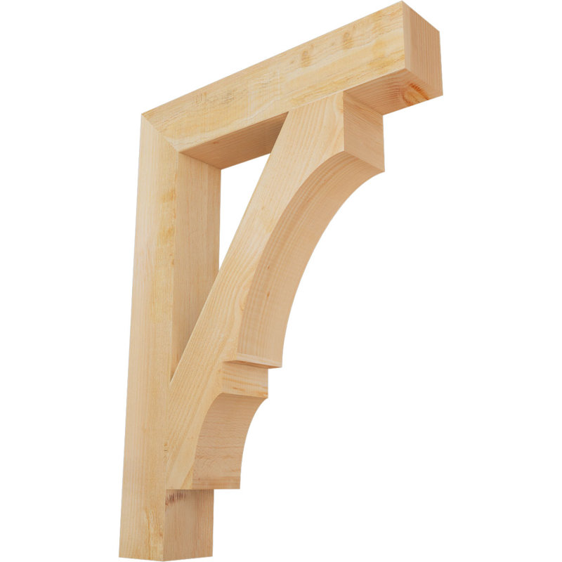 Support de bloc Balboa, L 6 po x P 32 po x H 44 po, Sapin Douglas scié brut