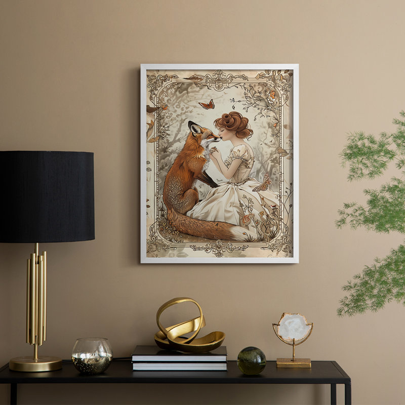«WOMEN Series CDIX», reproduction encadrée - bois massif, H 30 po x l 24 po, Blanc