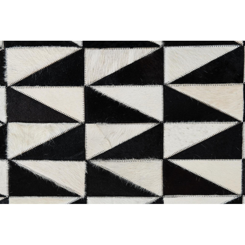 Tapis noir et blanc Jack