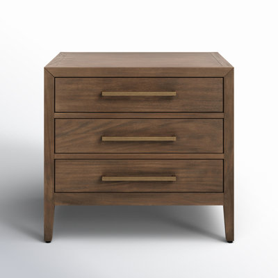 Pama 3-Drawer Mahogany Nightstand