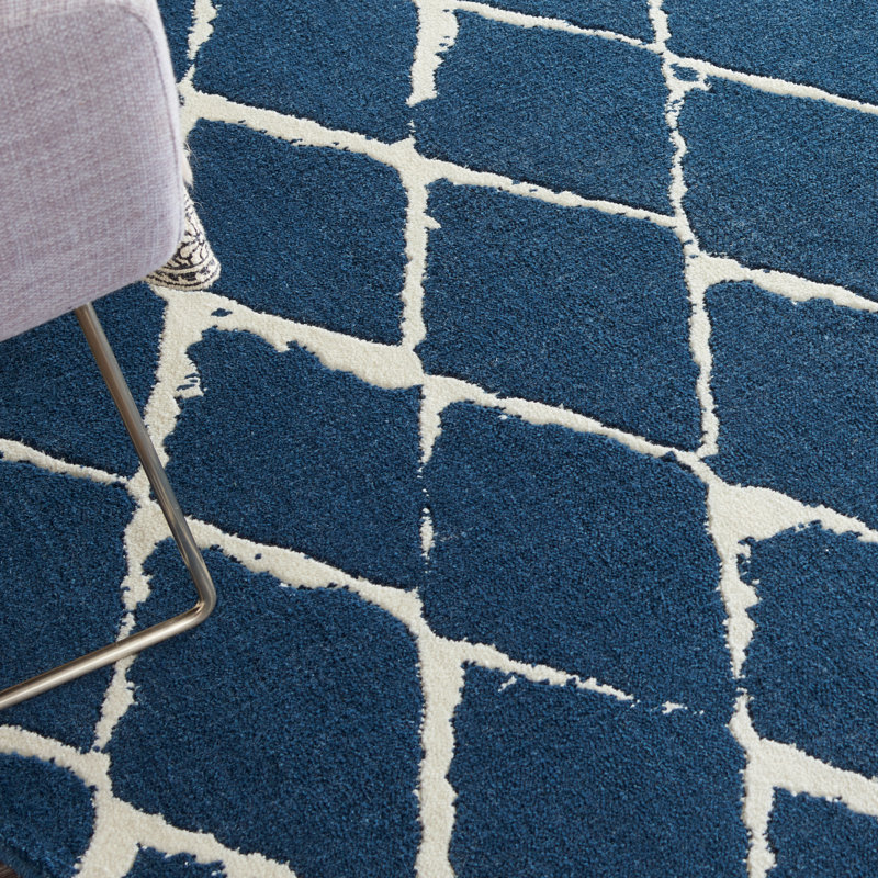 Auton Viscose Geometric Indoor Rug, Rectangle 7'9" x 9'9"