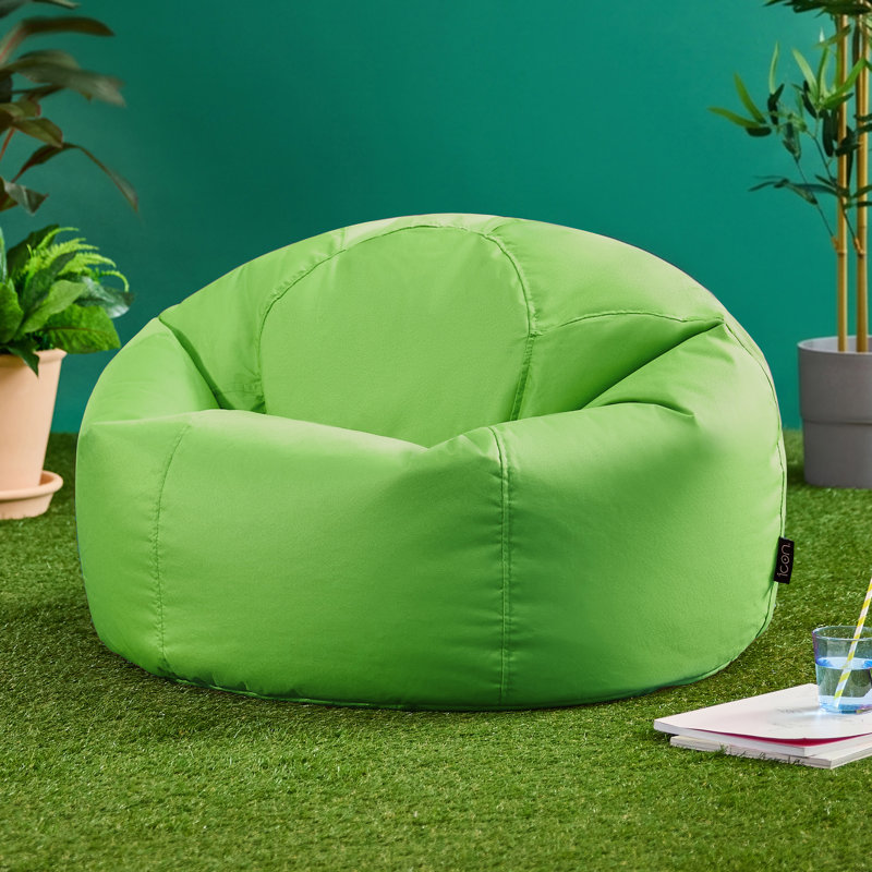 Teen Classic Water-Resistant Bean Bag Chair, Lime Green