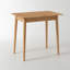 Bureau d'écriture en chêne massif de 31 po de largeur avec pieds effilés en angle et tiroir MCM -946816162-955681984