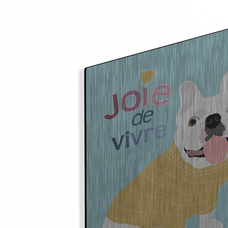 «French Bulldog Joie De Vivre» par Ginger Oliphant, H 16 po x l 12 po