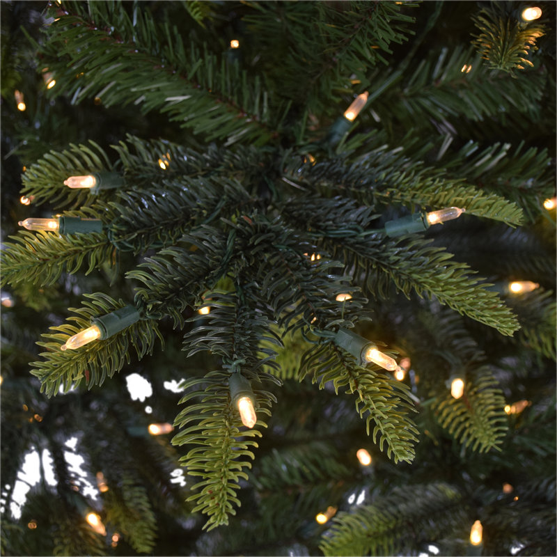 90" H Green PVC & PE Blend Fir Christmas Tree with 600 LED Color Changing/Combination Lights