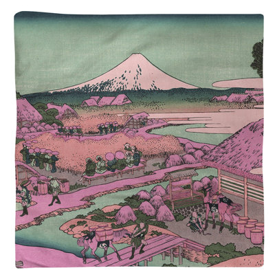 Serviette de coton 10" the tea plantation of katakura Katsushika Hokusai