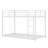Metal Low Bunk Bed With Ladder-962980355
