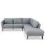 Canapé modulaire en tissu gris Benson-167350718-167350713