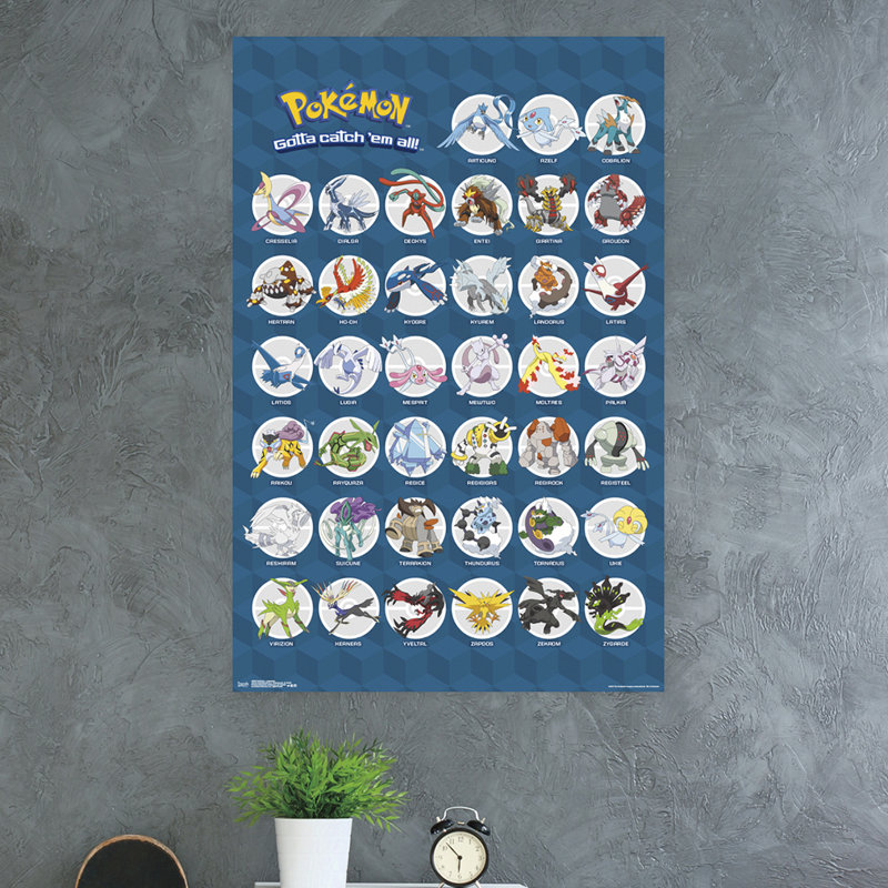 Impression sur papier pokémon-cité légendaire