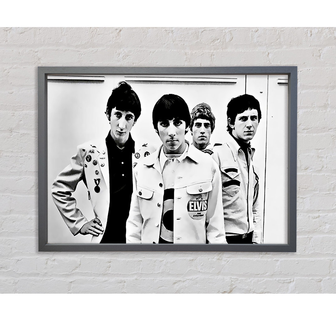 The Who Retro 1960S - Einzelner Bilderrahmen Kunstdrucke auf Leinwand