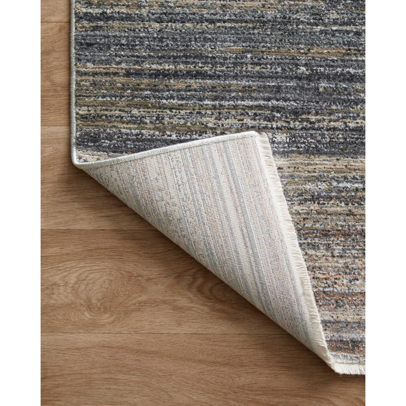 Machine Woven Polyester Area Rug in Gray, Rectangle 2'3" x 3'10"