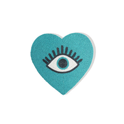 Mystical Protection Beaded Heart Placemat