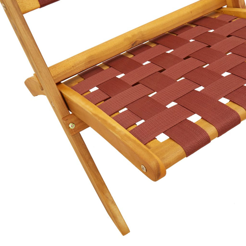 Ellaline Patio Dining Accent Chair, Red